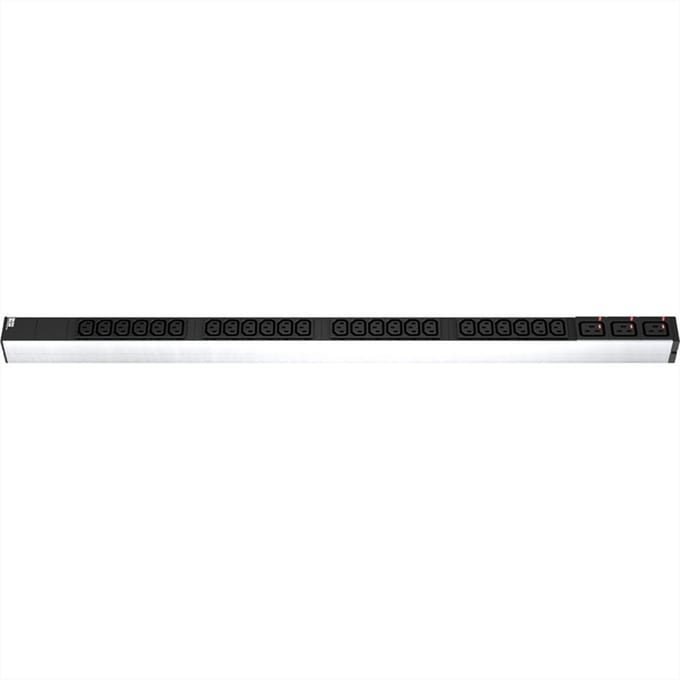 BACHMANN IT PDU ALU 1HE 24x C13 3x C19 stekker CEE L+N+PE 16A blauw