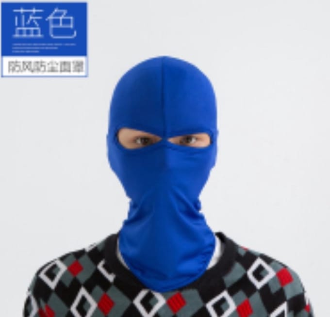 Bivakmuts motor / Motormuts / Muts motor Balaclava / Skimuts Blauw (2 eyes)