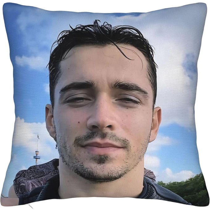Housse de coussin décorative C-Charles Leclerc Merch Maison Housse de coussin d'appoint Style carré Multi-taille 50x50cm