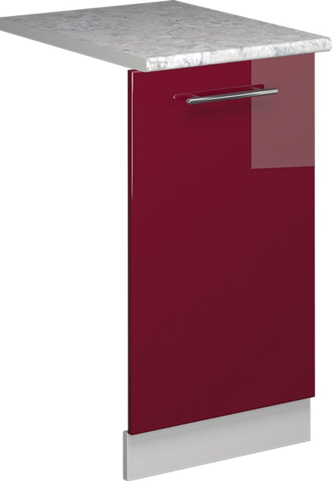 Vicco Fame-Line Vaatwasserfrontpaneel – 45 cm, WB Marmer Bordeauxrode hoogglans