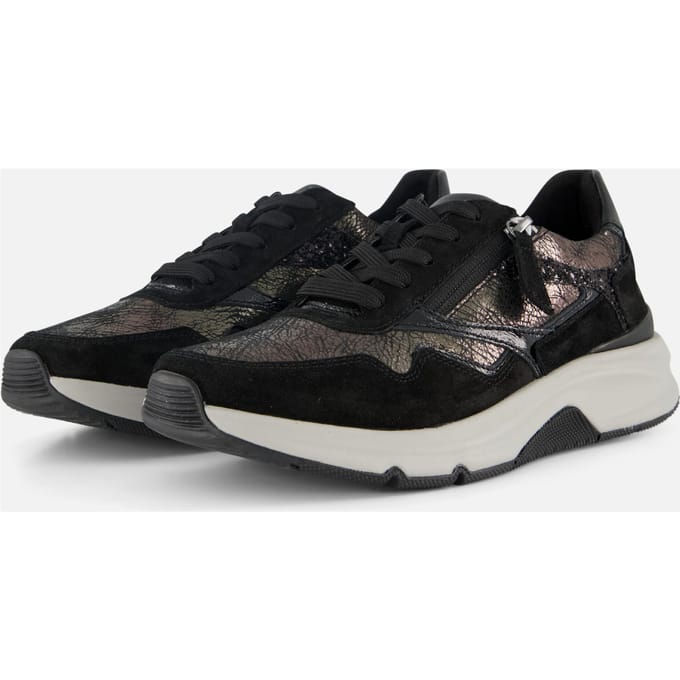 Gabor Rollingsoft Sneakers grijs Textiel - Dames