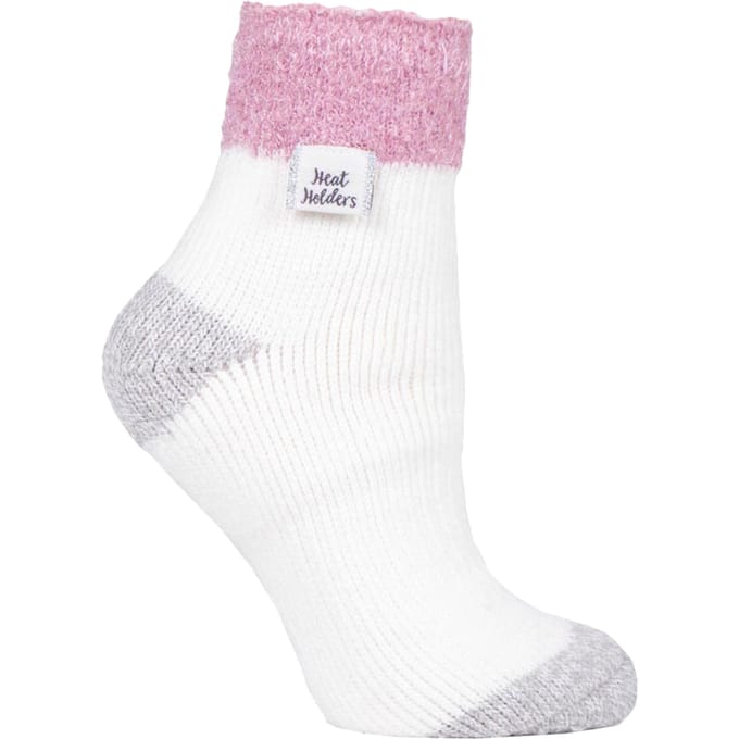 Heat Holders - Thermisch gevoerde bedsokken voor dames - Crème (S Feather)