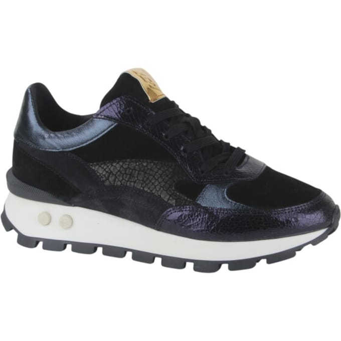 Floris Van Bommel Sfw-10098 Blokki Sneakers - Suède - Dames - Blauw - Maat 42