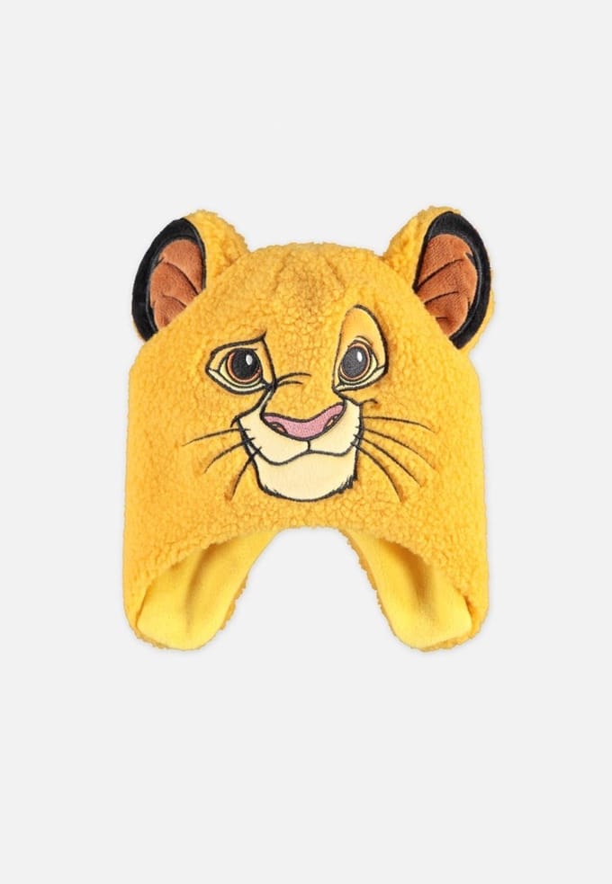 Disney The Lion King - Simba - Novelty Trapper Hat Kinder beanie - Geel