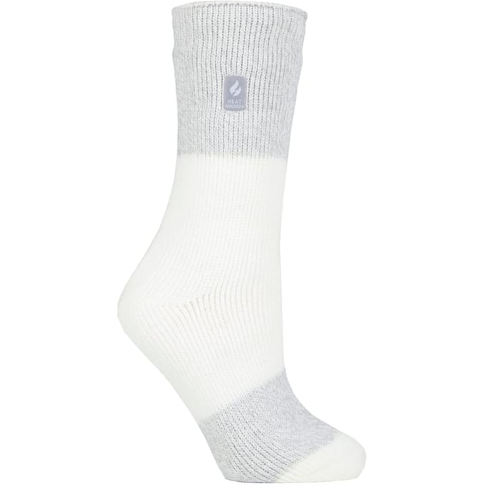 Heat Holders Dames Dikke Warme Thermische Sokken - Ivory Silver (Catania)