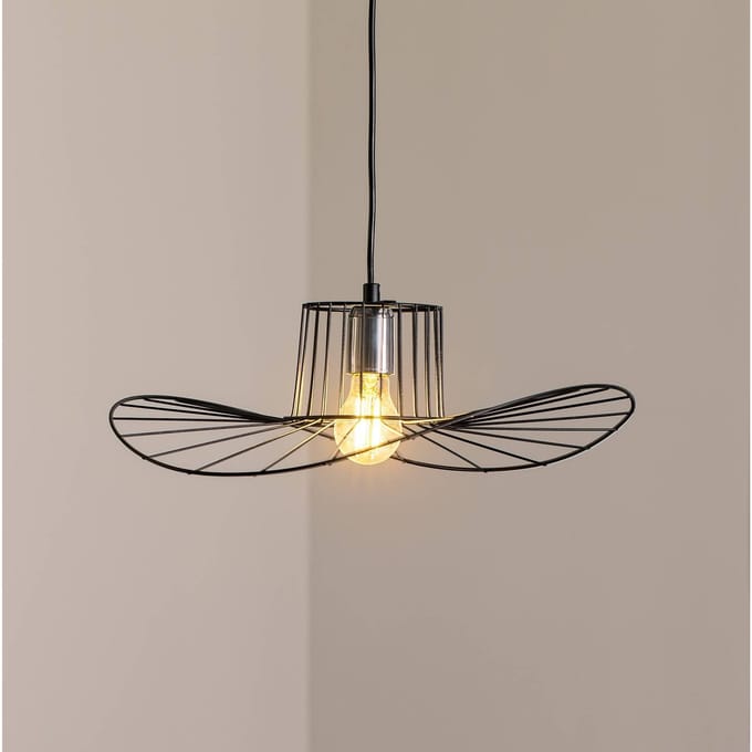 Opviq Hanglamp Tel, zwart, Ø 50 cm, metaal