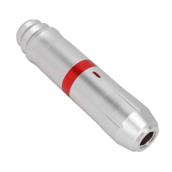 Machine à Tatouer Rotative Professionnelle Salon Alliage Ergonomique Liner Shader Moteur Stylo de Tatouage avec Échelle argenté
