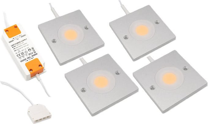LED kastverlichting Alina complete set van 4 spots