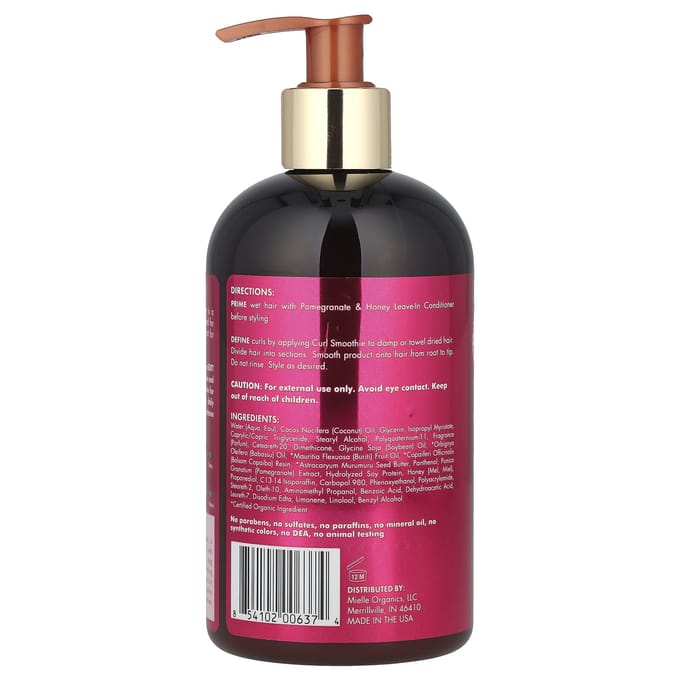 Mielle, Krul Smoothie, Granaatappel & Honing, 12 fl oz (355 ml) black