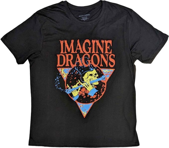 Imagine Dragons - Skeleton Flute Heren T-shirt - S - Zwart