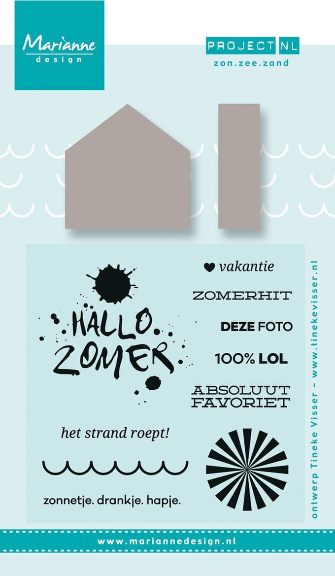 Marianne Design Stempel & Stencil Project Nederlands  Zon. zee. strand (Nederlands)