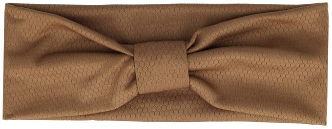 Haarsoires Haarband Knoop 8cm – Effen Patroon – Jersey Stof – Bruin