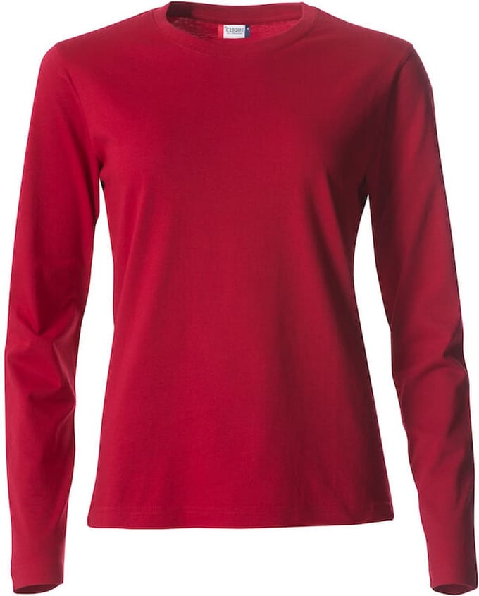 Clique Basic-T L/S Women 029034 - Rood - M