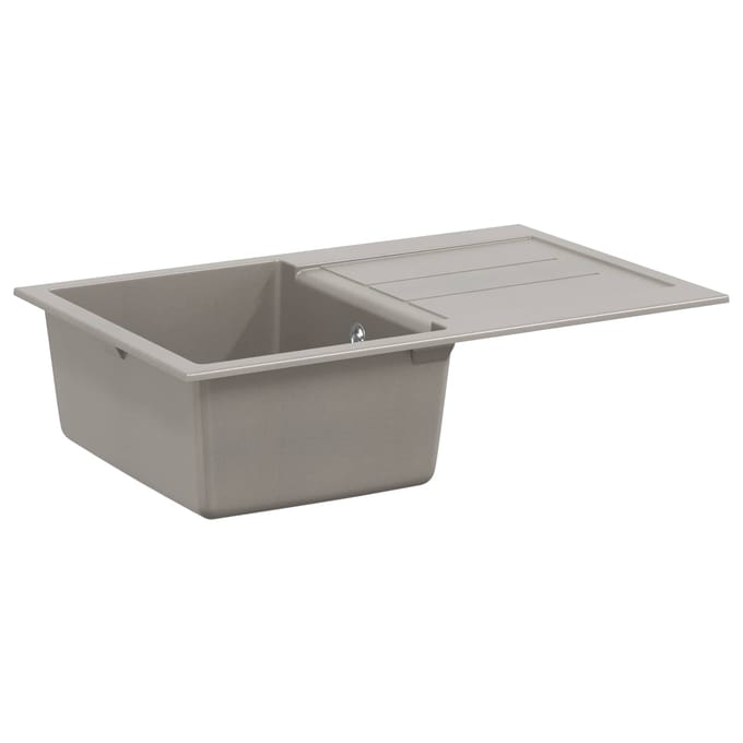vidaXL - Wasbak - Grijs - 780 - x - 500 - mm - 80% - Kwarts - en - 20% - Hars