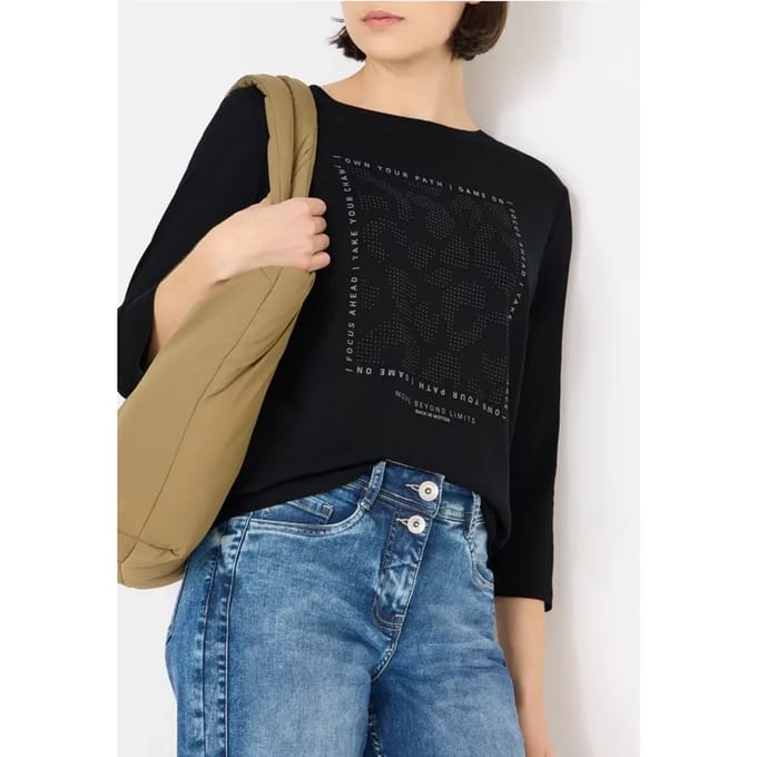 Shirt met edelstenen