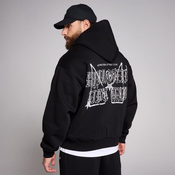MP Men's Origin Lift Club Oversized Graphic Hoodie - Black - M