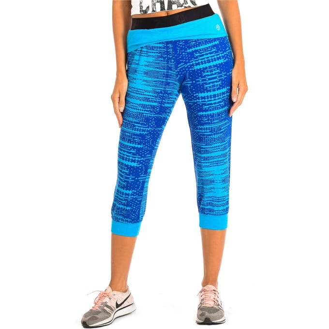 Dames Sport Piratenbroek met Dubbele Elastische Tailleband Z1B00312