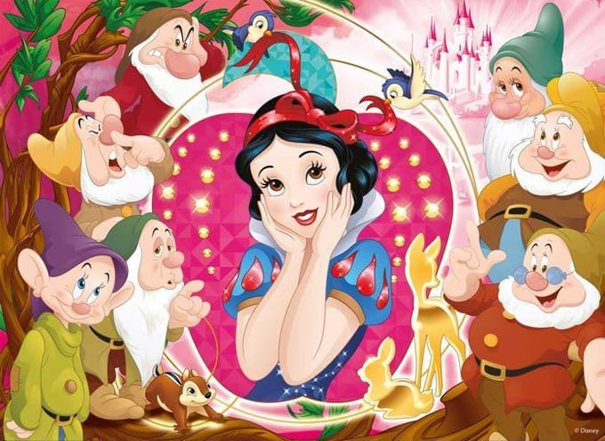 Lisciani - Disney Princess - Double face - Puzzel Maxifloor - 4 x 48 stukjes