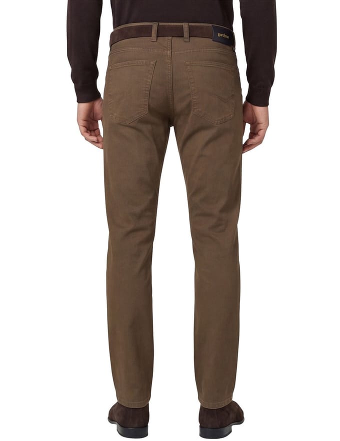 Gardeur Broek Bill Everyday Fine Patterned Cotton Soft Touch Comfort Stretch Zand / male