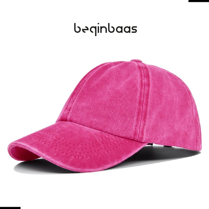 Legend Cap Basic Kids - beginbaas - Skinny Dye - Rose Red - Rode Pet