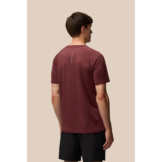 Castore Adapt Trainings T-Shirt Polyester Heren Paars Sport T-Shirts