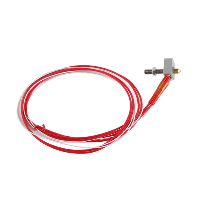 Kit Extrudeur Hot End Assemblé Buse 0.4mm Imprimante 3D Bloc Chauffant en Aluminium red