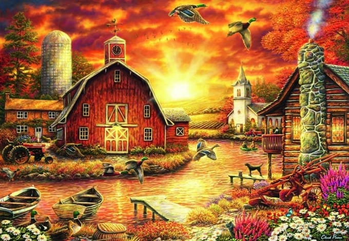 Puzzel 1000 stukjes - Hobby Puzzel - Ontspanning Thuis - Gedetailleerd Ontwerp - 69x48 cm