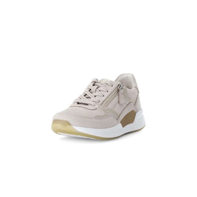 Gabor rollingsoft sensitive 66.958.31 - dames rollende wandelsneaker - Beige - maat 37.5 (EU) 4.5 (UK)