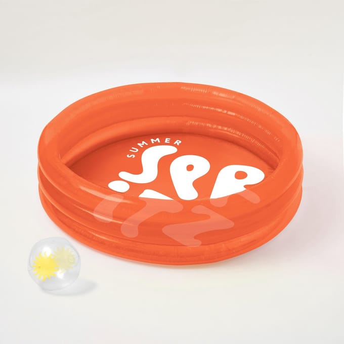 Sunnylife - Inflatable Games Zwembad Summer Spritz met Bal - PVC - Oranje -