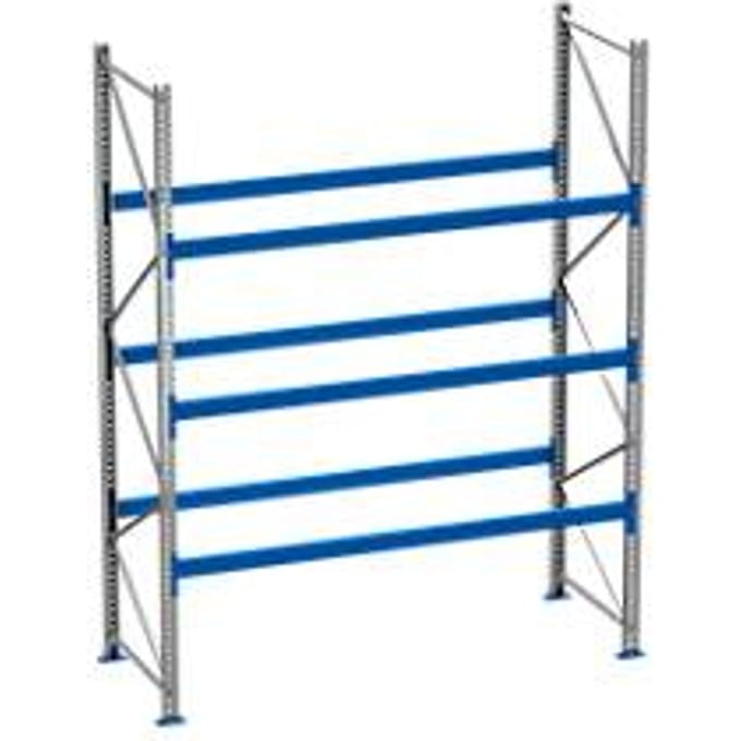 Palletstelling PR 600, basissectie, H 3600 mm, max. 800 kg, 3 dwarssteunen