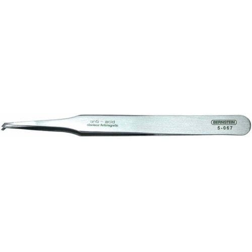 Bernstein Tools for Electronics 5-067 SMD-pincet 12 SA Plat, gebogen 45° 120 mm