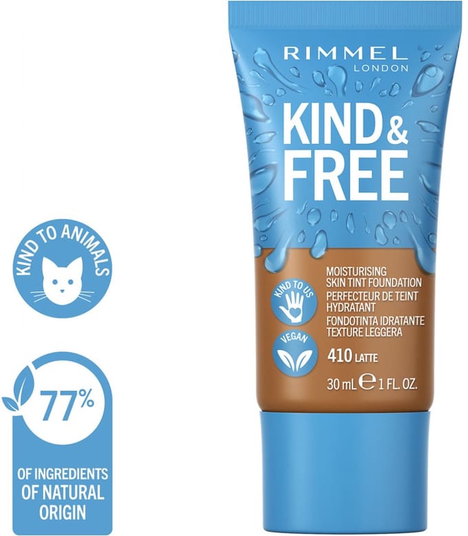 Rimmel London KIND & FREE Vegan Foundation - 410 Latte