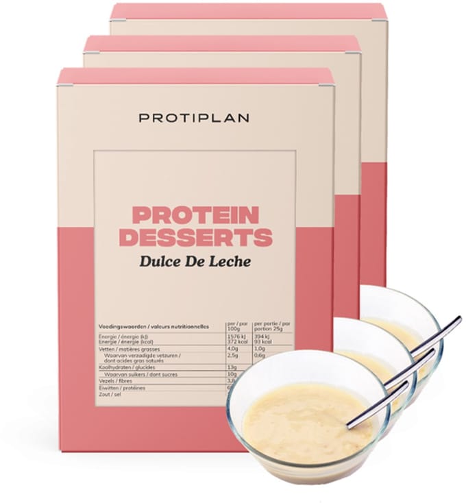 Protiplan - Dessert Dulce de Leche - 3 stuks - 3 x 7 x 25 g - Koolhydraatarm dessert