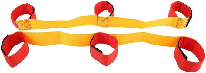 Game, 3/5/8 Person Teamwork Spelen Outdoor Game Walker Tie Strap Legged Race Band (3#)