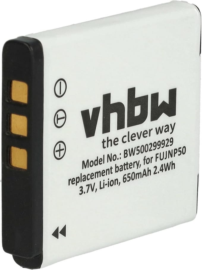 Camera Accu - Reserve Batterij - Fotografie - Hoge Capaciteit - 650mAh 3.6V