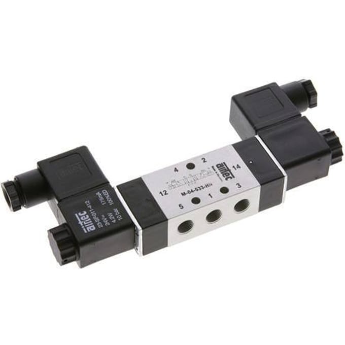 5/3 G1/8 '' Middenuitlaat Magneetventiel 24V DC 3-10bar/42-140psi Airtec