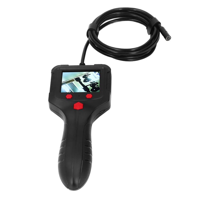 Draagbare Endoscoop 2.4in HD IPS LCD-scherm Waterdichte Lens Flexibele Kabel Draagbare Pijpinspectiecamera met Licht 5V black
