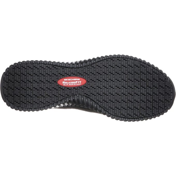 Skechers Workwear Cessnock Textiel Heren Zwarte Sneakers