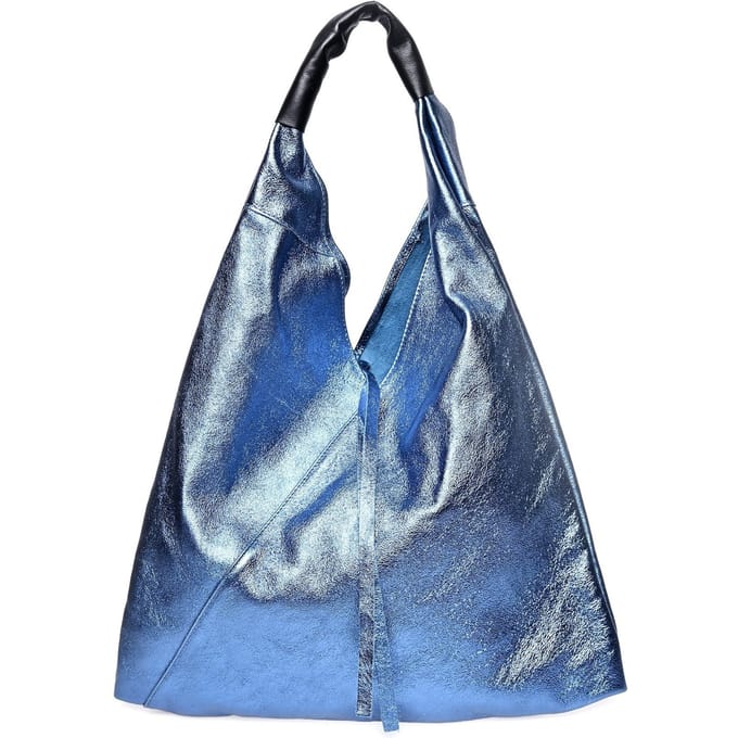 Isabella Rhea Blauw Rundleer Tas
