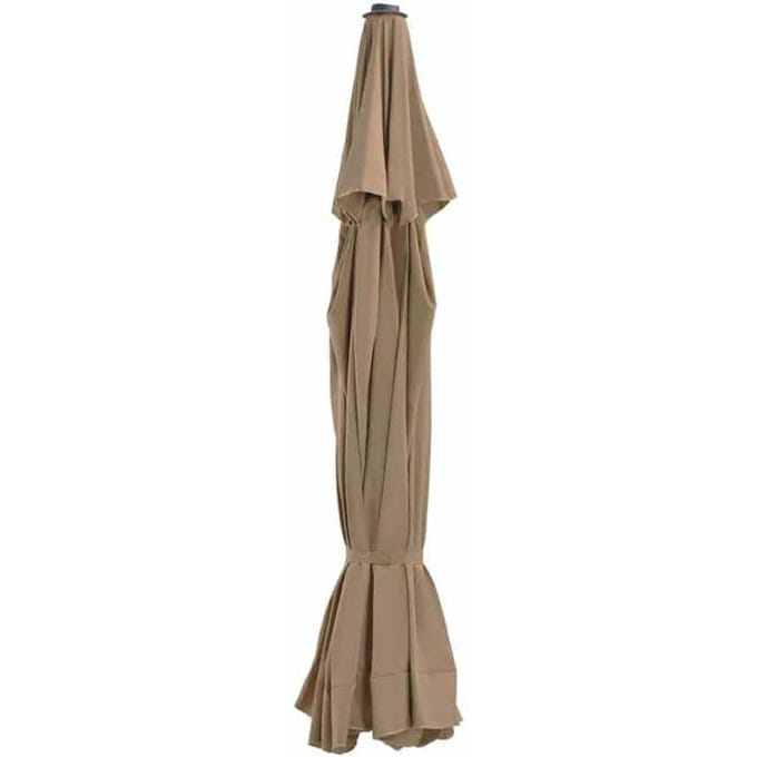 Maison Exclusive - Tissu de remplacement pour parasol d'extérieur Taupe 515 cm