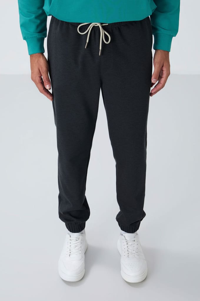 Heren Regular Fit Fleece Joggingbroek