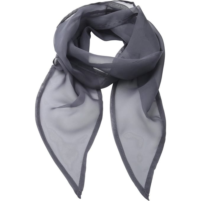 Premier Dames/vrouwenwerk Chiffon Formele Sjaal (Staal)