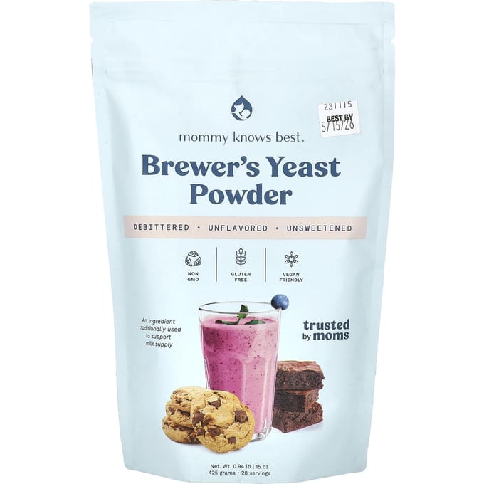 Brouwersgist Poeder, Ongezoet, 15 Oz (0,94 pond)