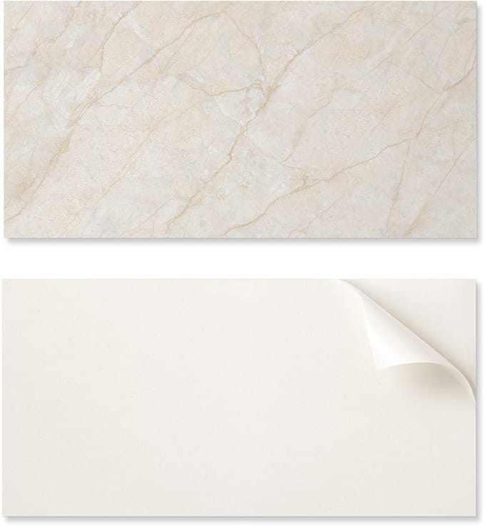 Set zelfklevende vinyltegels met elegant marmerpatroon, 6x60x30 cm