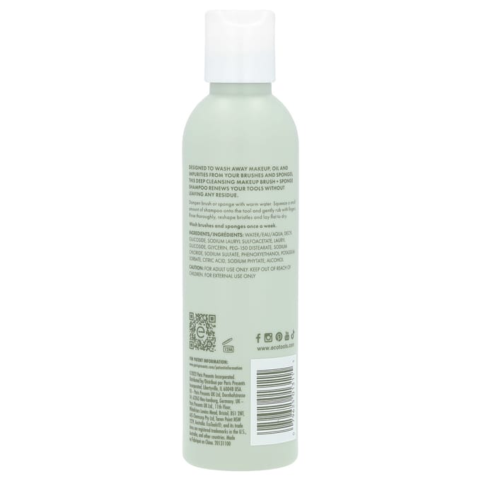 Make-upborstel + Spons Shampoo, Geurvrij, 177ml(6 fl oz) white