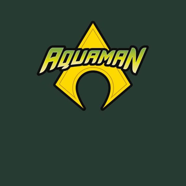Justice League Aquaman Logo Women's T-Shirt - Forest Green - S