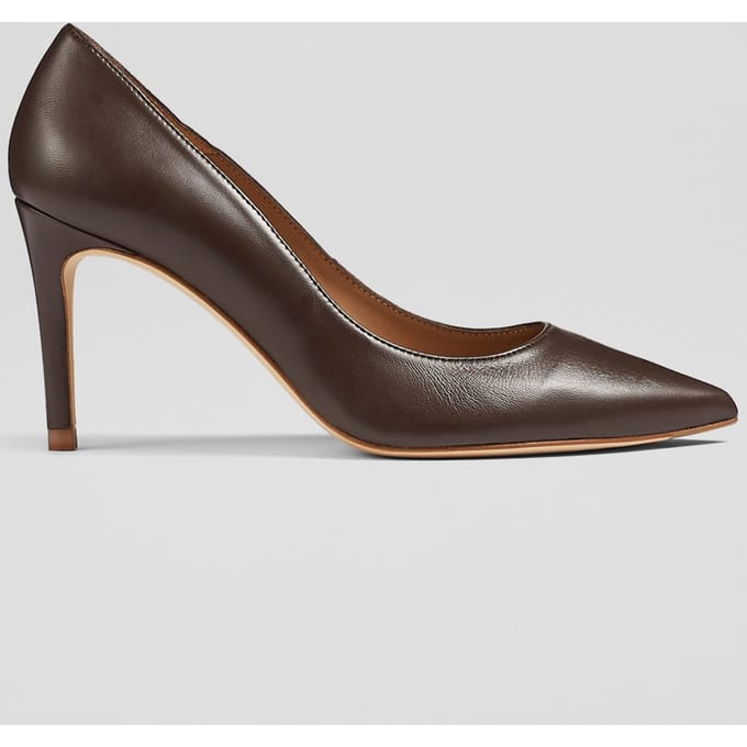 LK Bennett Cc Floret Pointed Courts Dark Chocolate Maat: 35 | Pumps Outlet | Dames | Bruin