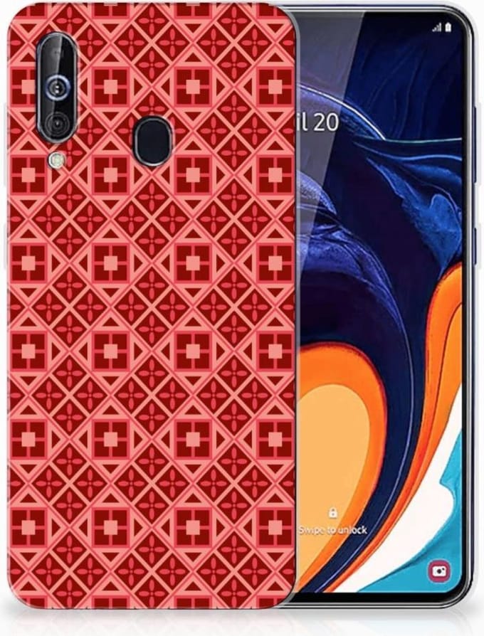 Samsung Galaxy A60 TPU bumper Batik Rood