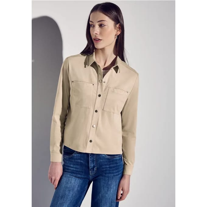 Velours overhemd blouse