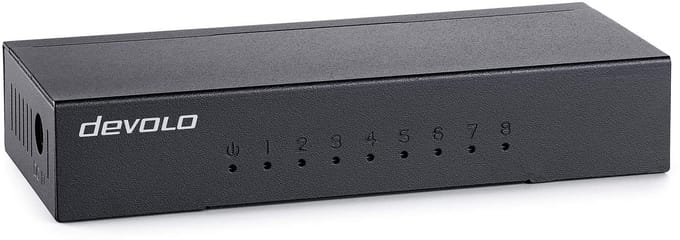 devolo Gigabit Ethernet - Netwerkswitch - Unmanaged - 8 Poorten
